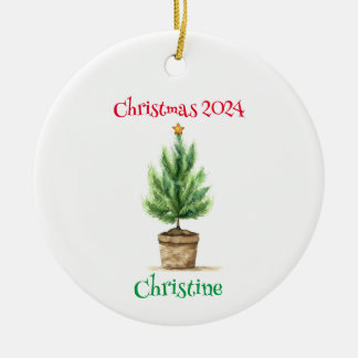 Petit arbre de Noël Ornement personnalisé