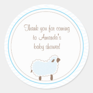 Petit autocollant de faveur d'agneau