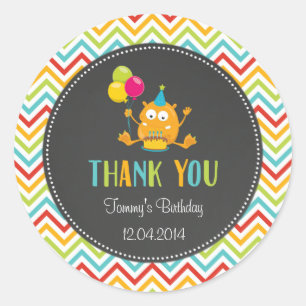 Petit autocollant de fête d'anniversaire de