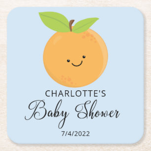 Petit Baby shower Carré Dessous de verre en papier