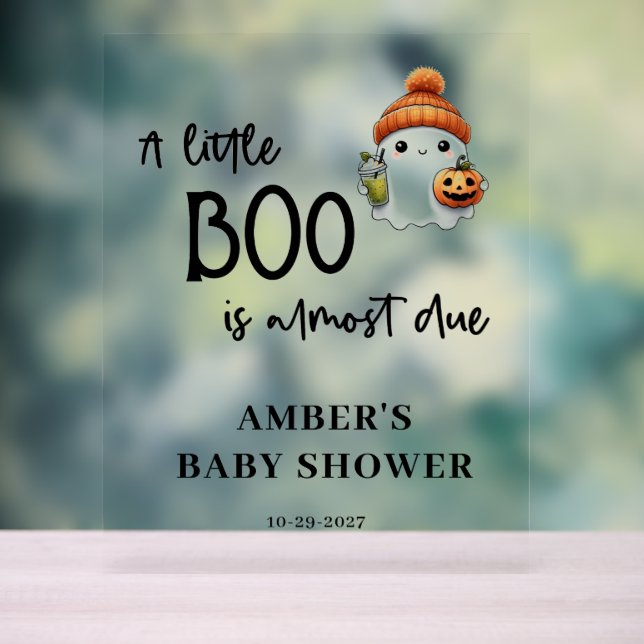 Petit Baby shower d'Halloween Boo Bienvenue (Neutre)