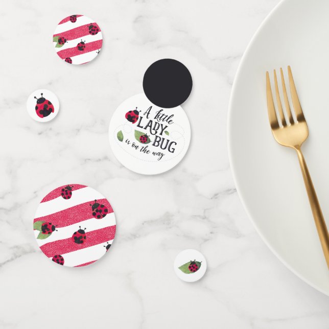 Petit Baby shower Ladybug Confetti (Groupe)