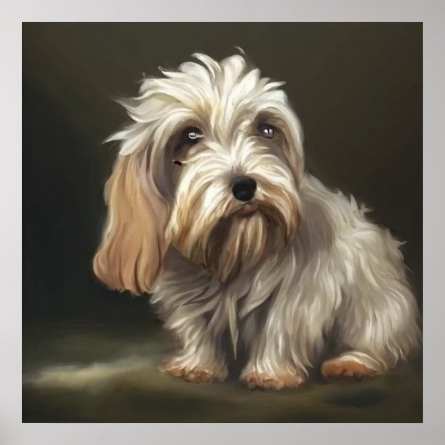 Petit Basset Griffon Vendeen - Dog Portrait Poster (Vorne)