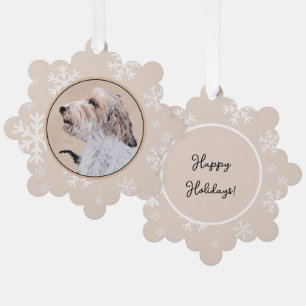 Petit Basset Griffon Vendéen Gemälde - Hundekunst Ornament Karte
