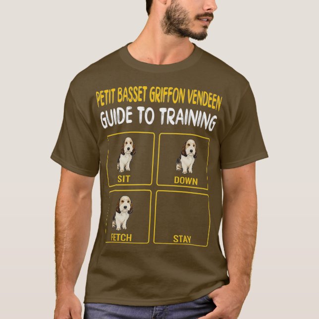 Petit Basset Griffon Vendeen Guide to Training T-Shirt (Vorderseite)