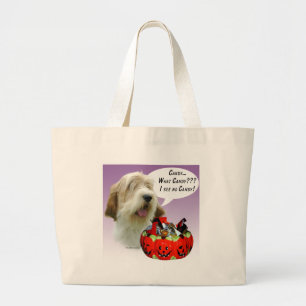 Petit Basset Griffon Vendéen Halloween Candy Jumbo Stoffbeutel