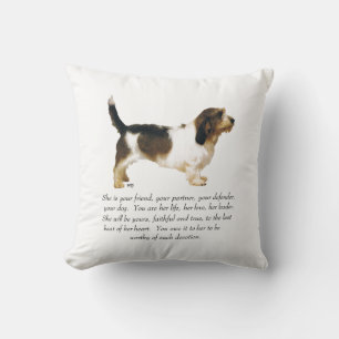 Petit Basset Griffon Vendeen Hündin Kissen
