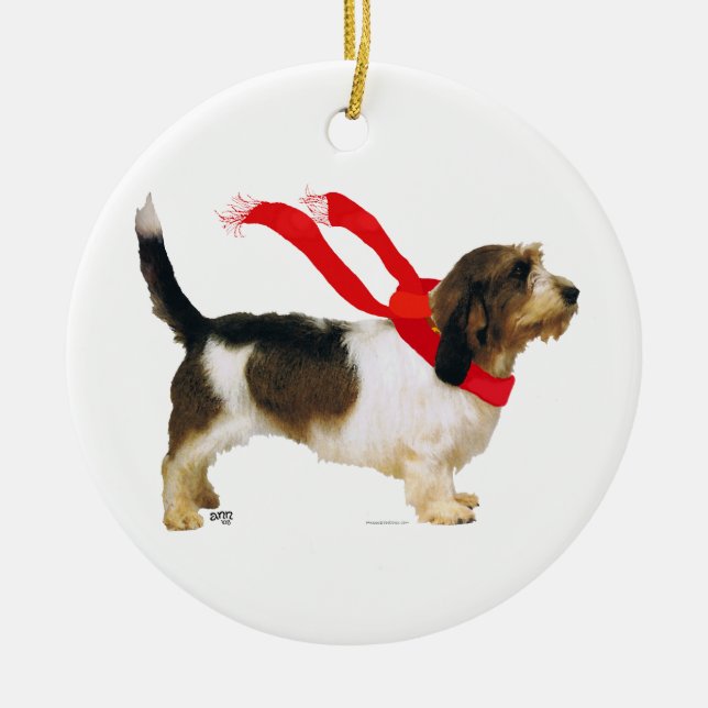 Petit Basset Griffon Vendeen Keramikornament (Vorne)