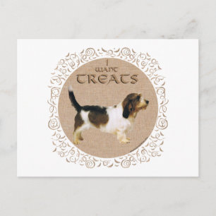 Petit Basset Griffon Vendeen Leckerlis Postkarte