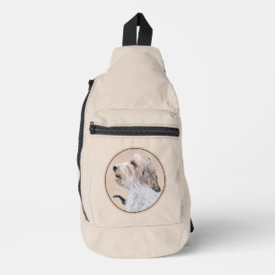 Petit Basset Griffon Vendéen Malerei PBGV Hunde Ku Crossbody Bag