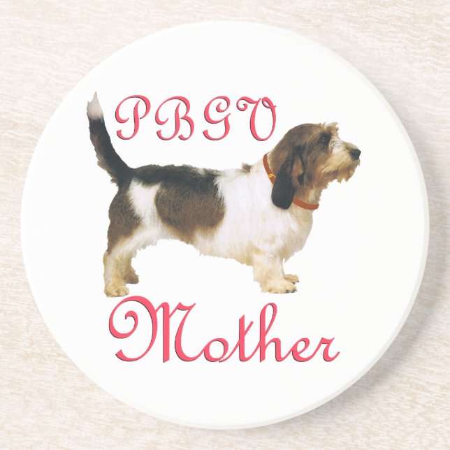 Petit Basset Griffon Vendeen Mother Untersetzer (Vorne)