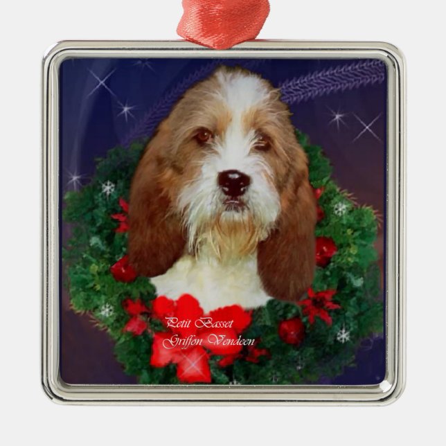 Petit Basset Griffon Vendeen Ornement de Noël (Devant)