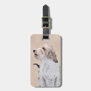 Petit Basset Griffon Vendéen Painting - Dog Art Gepäckanhänger