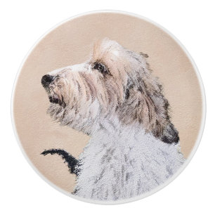 Petit Basset Griffon Vendéen Painting - Dog Art Keramikknauf