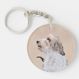 Petit Basset Griffon Vendéen Painting - Dog Art Schlüsselanhänger
