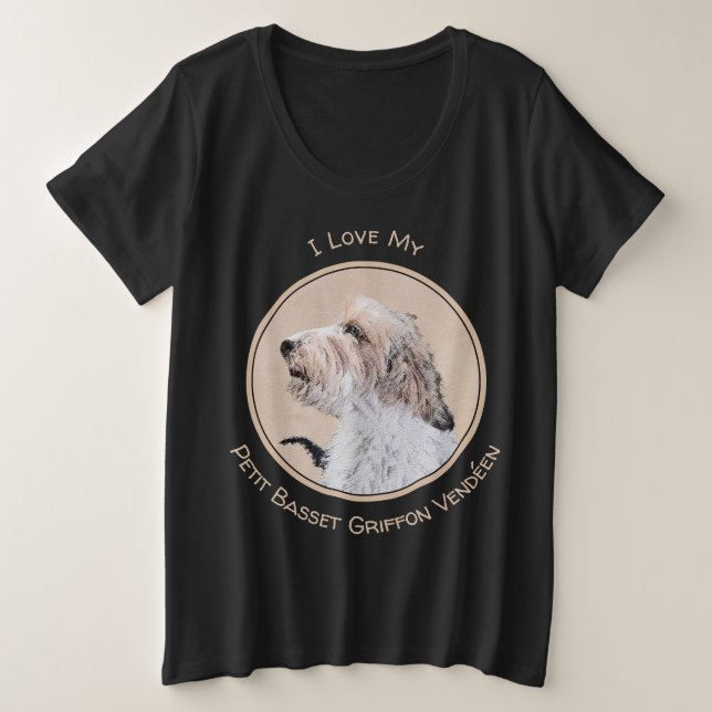 Petit Basset Griffon Vendéen Peinture - Chien Art (Design devant)