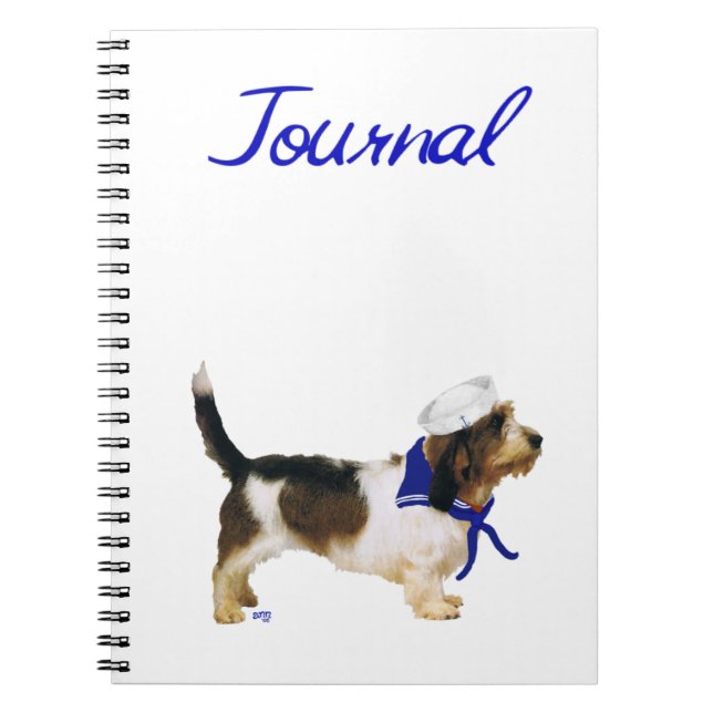 Petit Basset Griffon Vendeen Sailor Notizblock (Vorderseite)