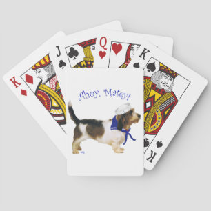 Petit Basset Griffon Vendeen Seemann Spielkarten