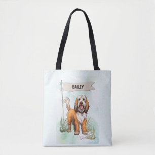 Petit Basset Griffon Vendeen Wasserfarben-Hund Tasche