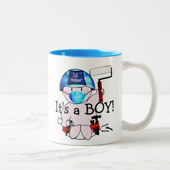 Petit Bébé Garçon Carpenter Stud Mug (Droit)