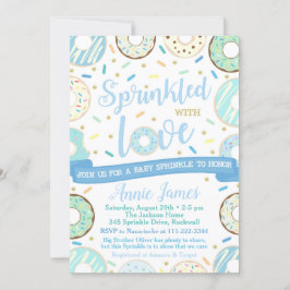 Petit Bébé Saupoudrer Invitation Donut Bébé Saupou