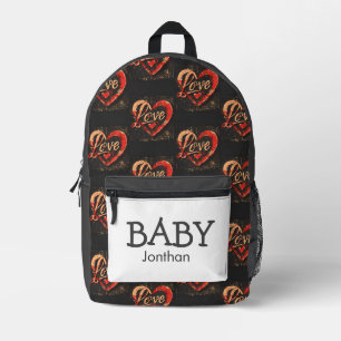 Petit Bébé thème Coeur sac imprimé
