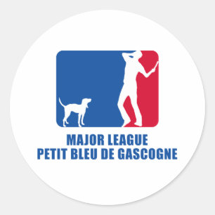 Petit Bleu de Gascogne Runder Aufkleber