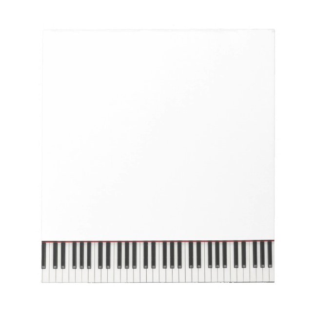 Petit bloc-notes à clé de piano (Devant)