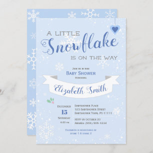 Petit bonhomme de neige invitation à la douche