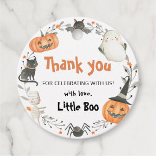Petit Boo Étiquette de Faveur de Baby Shower Hallo