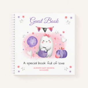 Petit Boo Girl rose violet Baby shower livre d'inv
