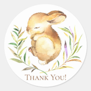 Petit Bunny Baby shower Merci Favoriser Sticker