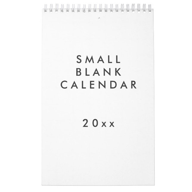 Petit Calendrier vierge - Vous Pouvez Le Personnal (Protection)