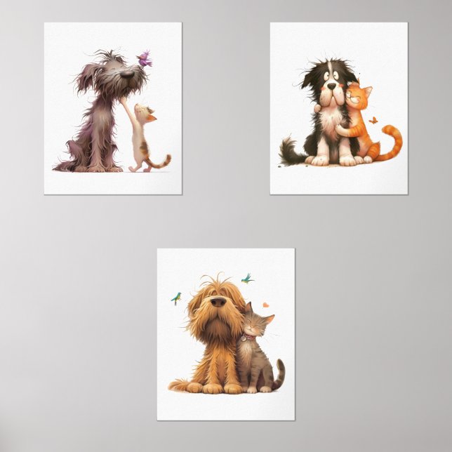 Petit caricaturiste chien et chat (Recto)