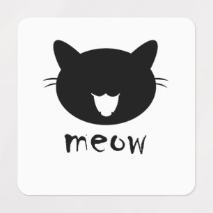 Petit Carré Vêtement Étiquette miow