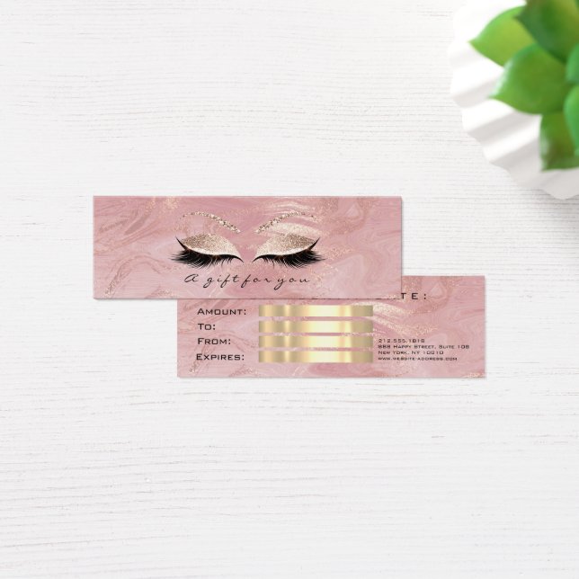Petit Certificat Cadeau Marbre Parties scintillant (Bureau)