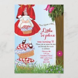 Petit chaperon rouge Invitations d'anniversaire