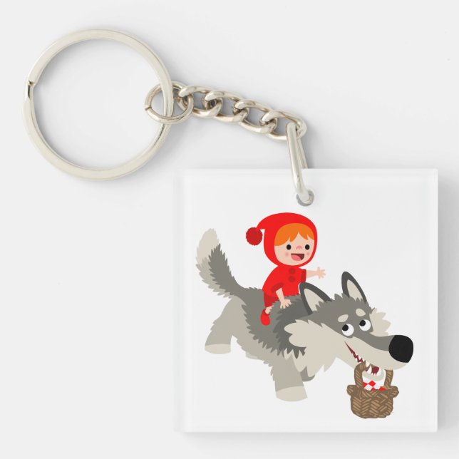 Petit Chaperon Rouge & Porte - clé Acrylique Wolf (Devant)