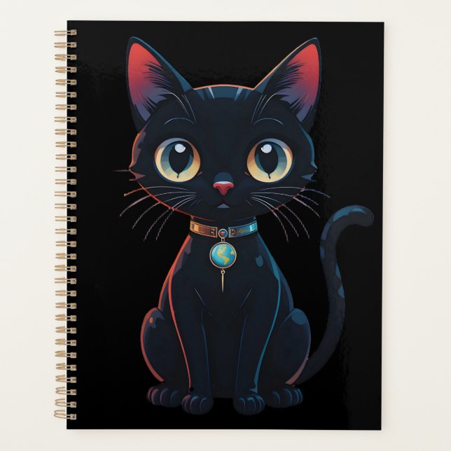 Petit Chat Noir Effrayant (Devant)