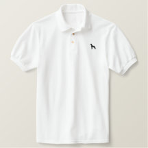 Petit chien noir brodé