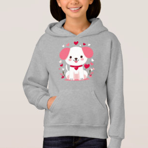 Petit chiot de la Saint-Valentin