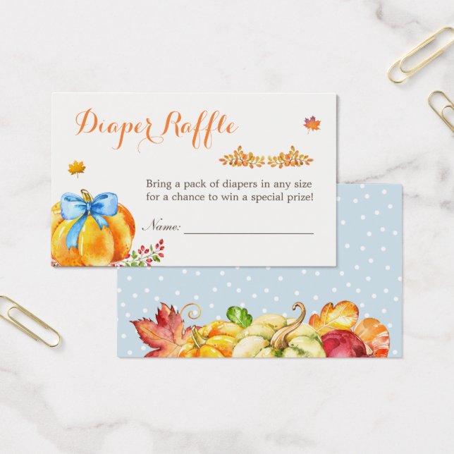 Petit Citrouille Automne Baby shower de bébé Déche (Bureau)