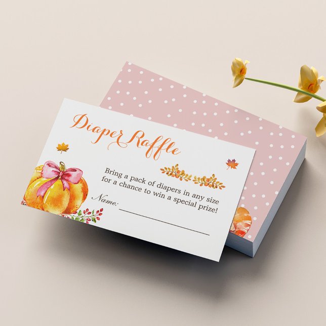 Petit Citrouille Automne Fille Baby shower Déchets (Créateur téléchargé)