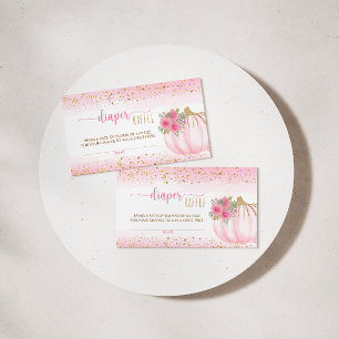 Petit Citrouille Floral Baby Girl Déchets Carte Ra