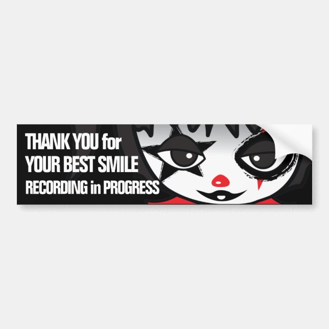 Petit Clown Crime Watch Sticker pare-chocs (Devant)