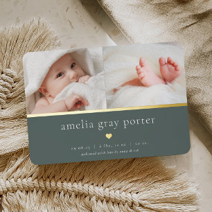 Petit Coeur   Deux Faire-part de naissance photo