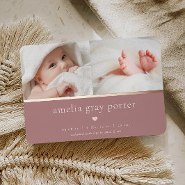 Petit Coeur | Deux Faire-part de naissance photo