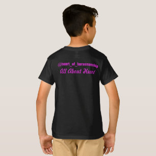 Petit Coeur noir de Horsemanship T-shirt