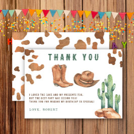 Petit cow-boy Joyeux anniversaire Merci