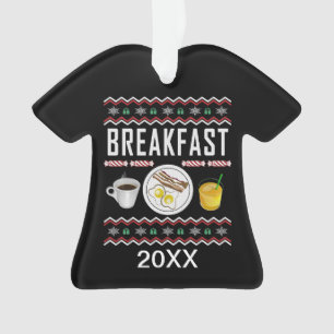 Petit-déjeuner Bacon Oeufs Jus Douille de Noël m